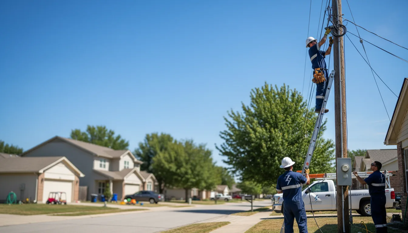 Residential electrician providing installation services in Huddy, KY